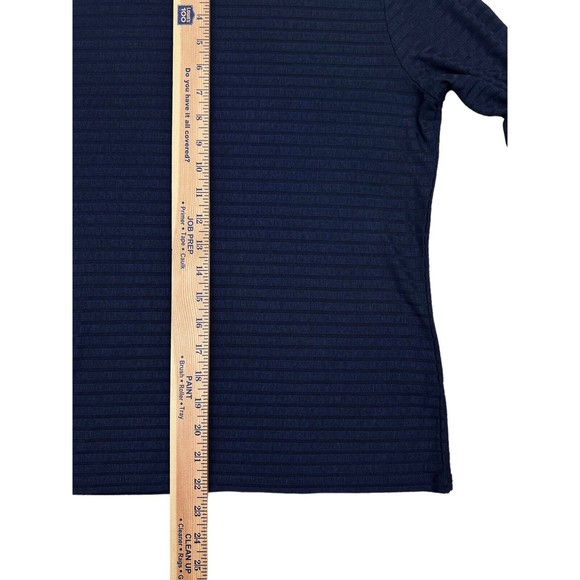 Alex Marie Halie Knit Bell Sleeve Top Blue Size M‎  Long Sleeve Round Neck NWOT - Picture 6 of 7